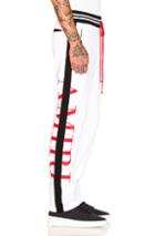 Amiri Stripe Sweatpant In Black,white