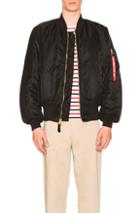Alpha Industries Ma-1 Blood Chit Bomber In Black
