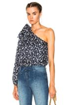 Ulla Johnson Enid Blouse In Blue,floral
