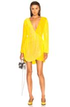 Retrofete For Fwrd Christine Dress In Yellow