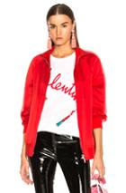Valentino Contrast Stripe Track Jacket In Red