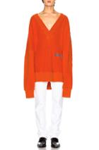 Calvin Klein 205w39nyc Logo Knit Pullover In Red