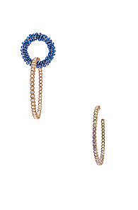 Jacquemus Conca Earrings In Blue,metallic
