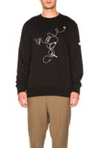 Lanvin Cedric Rivrain Printed Sweatshirt In Black