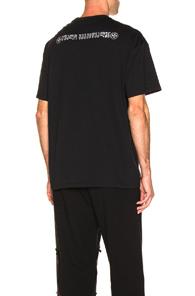 Vetements Crystal God Bless You Tee In Black