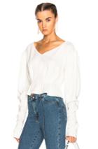 Magda Butrym Lucena Blouse In Neutrals