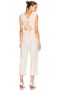 Sea Tied Back Jumpsuit In Neutrals
