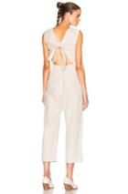 Sea Tied Back Jumpsuit In Neutrals