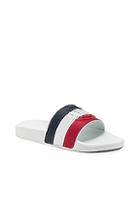 Moncler Sandal In Blue,stripes,red,white