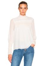 See By Chloe High Collar Top In White