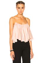Apiece Apart Sanna Cropped Camisole Top In Pink