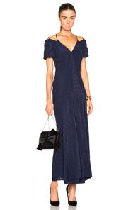 Roland Mouret Parry Needle Point Jacquard Dress In Blue