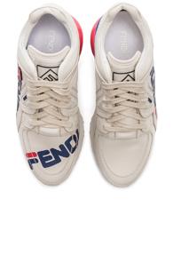 Fendi X Fila Logo Sneakers In White