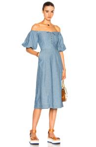 Sea Lace Up Maxi In Blue