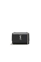 Saint Laurent Sunset Chain Wallet In Black
