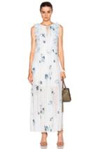 See By Chloe Ruffle Maxi Dress In White,floral