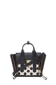 3.1 Phillip Lim Mini Pashli Satchel In Black,geometric Print