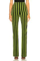 Norma Kamali Boot Pant In Black,green,stripes