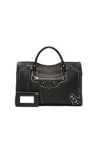 Balenciaga Classic Painted Edge City In Black