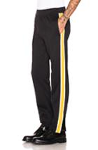 Moncler Track Pants In Black,yellow