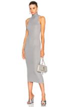 Enza Costa Turtleneck Sleeveless Dress In Gray