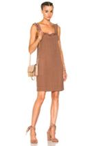 Raquel Allegra Mini Tank Dress In Brown,neutrals