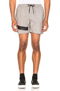 Raf Simons Taped Short Shorts In Gray