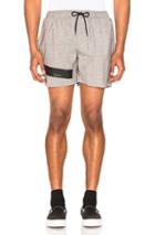 Raf Simons Taped Short Shorts In Gray