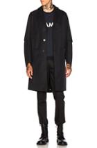 Oamc Airborne Trench Coat In Blue