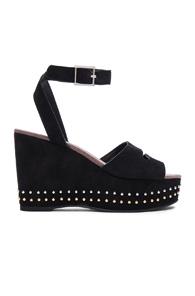 Newbark Maggie Wedges In Black