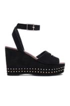 Newbark Maggie Wedges In Black