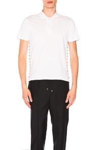 Valentino Studded Polo In White