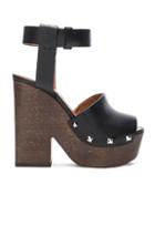 Givenchy Leather Sofia Clog Sandals In Black