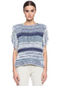 Isabel Marant Etoile Peyton Knit Sweater In Blue,purple,stripes