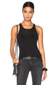 Enza Costa Sheath Tank Top In Black