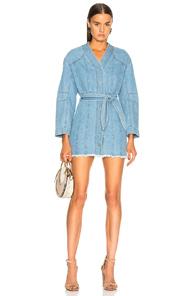 Nanushka Iris Dress In Blue