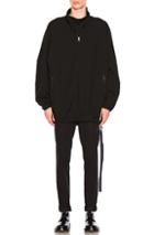 Lanvin Techno Twill Wool Sweater In Black
