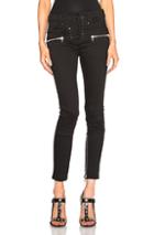 Unravel Lace Up Skinny Pants In Black