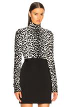Givenchy Leopard Jacquard Sweater In Animal Print,black