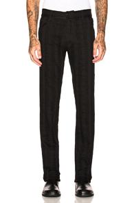 Ann Demeulemeester Trousers In Black,stripes