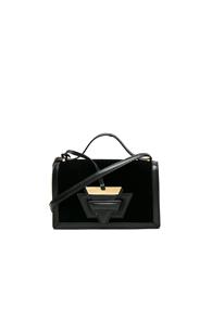 Loewe Velvet Barcelona Bag In Black