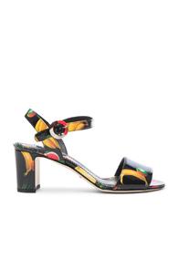 Dolce & Gabbana Heeled Sandals In Black,red