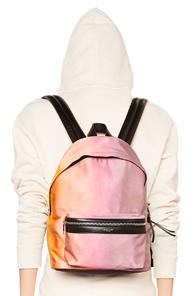 Saint Laurent Mini Ombre Satin City Backpack In Pink