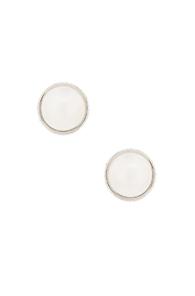 Balenciaga Giant Pearl Earring In Metallics