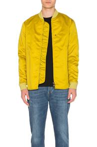 Acne Studios Mylon Matt Bomber Jacket In Yellow