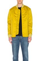 Acne Studios Mylon Matt Bomber Jacket In Yellow