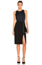 3.1 Phillip Lim Button Sleeveless Dress In Black