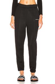 T By Alexander Wang Heavy Sleek Track Pant In Black