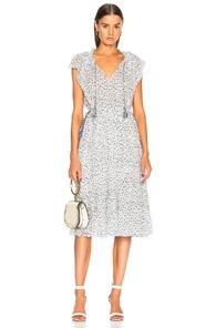 Ulla Johnson Anja Dress In Abstract,white