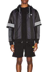 Adidas By Alexander Wang Wangbody Hood In Black,stripes